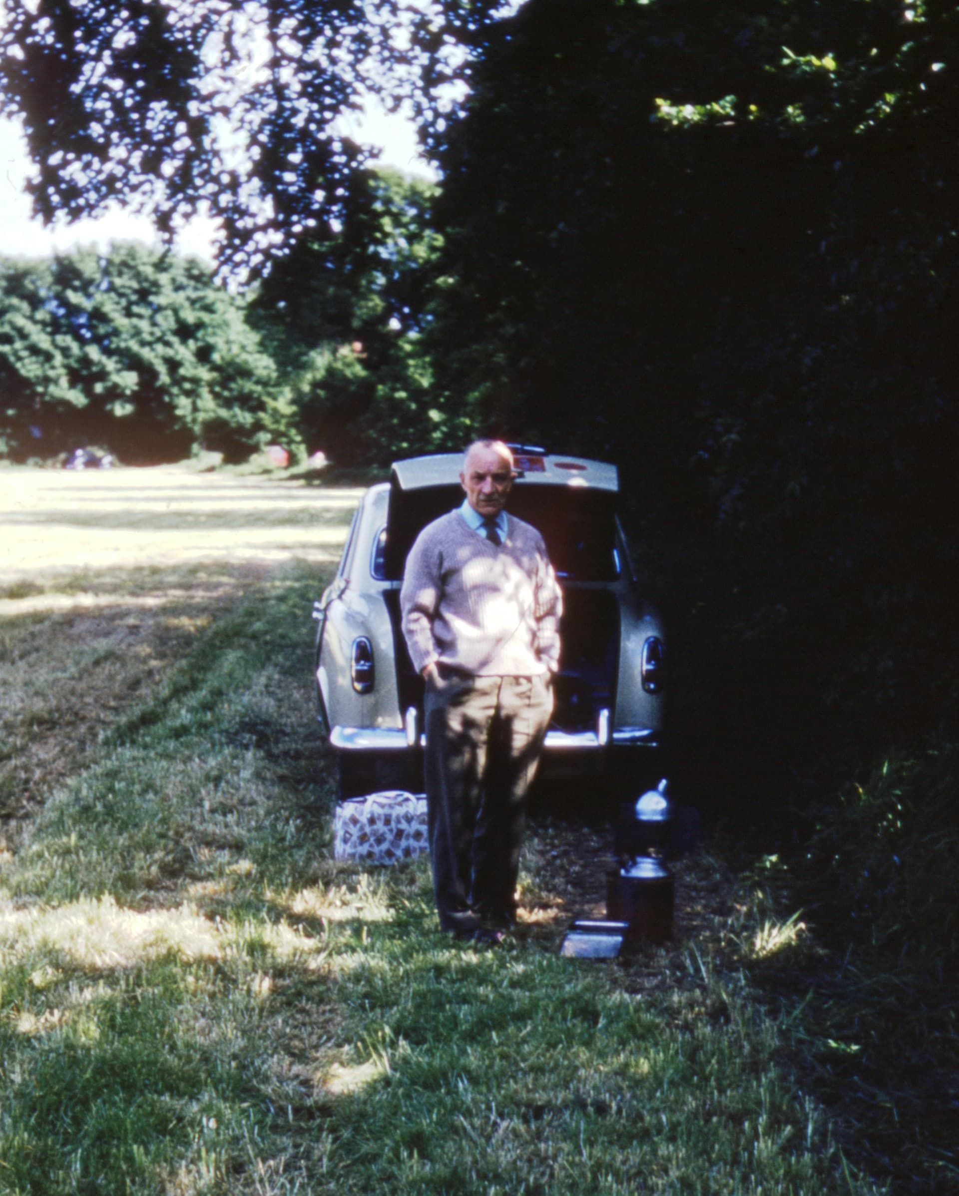 Damaged photo being repaired