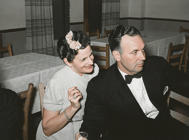 AI enhanced and restored photo